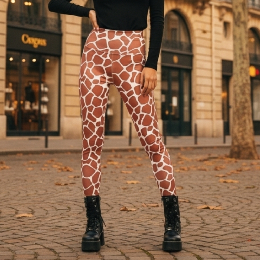 Tipsy Elves  Animal Print Womens New High Waisted Leggings Size Large